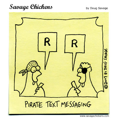 Pirate texting